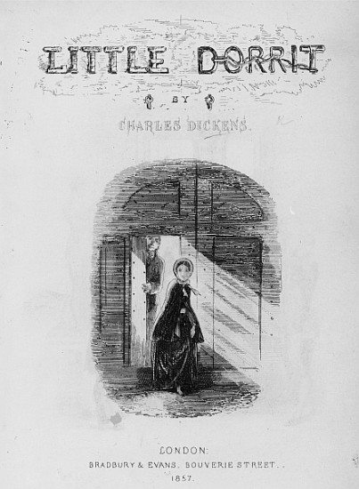 Frontispiece to ''Little Dorrit'' Charles Dickens van Hablot Knight (Phiz) Browne