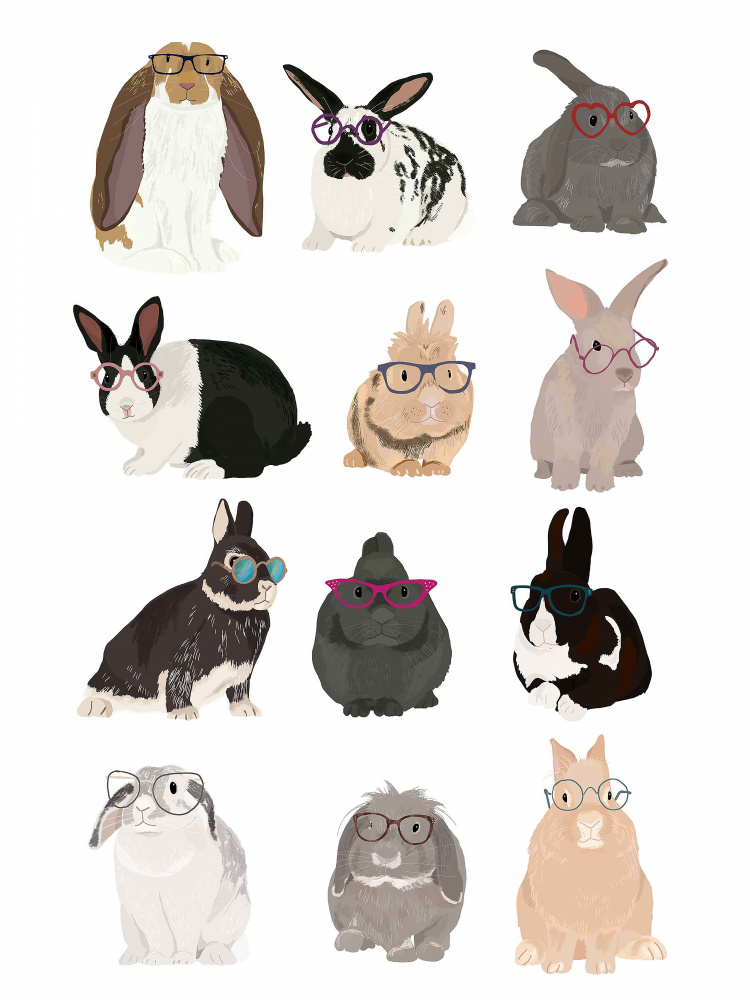 Rabbit Family van Hanna Melin