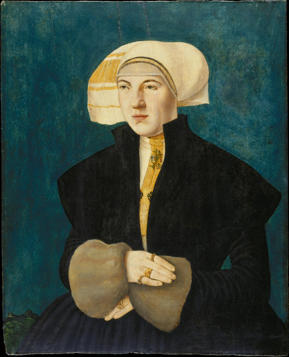 Portrait of Katharina von Holzhausen, née Breder von Hohenstein van Hans Abel II