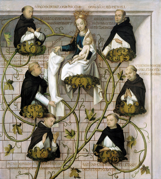 Lineage of the Dominican Order van Hans Holbein d. Ä.