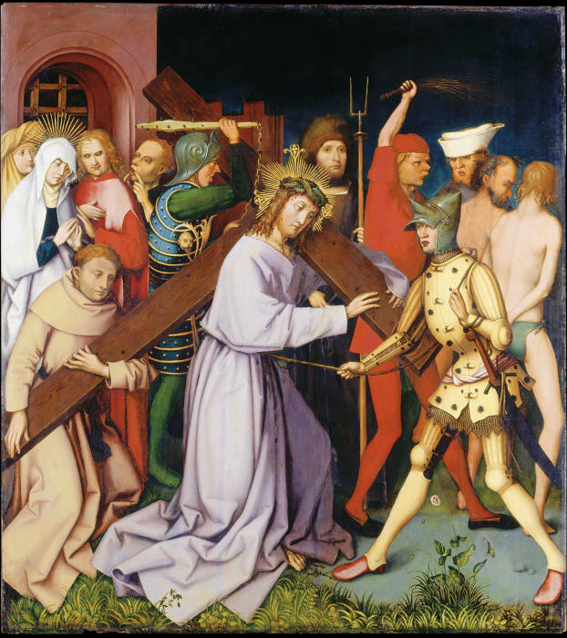 Bearing of the Cross, (Entombment Destroyed) van Hans Holbein d. Ä.
