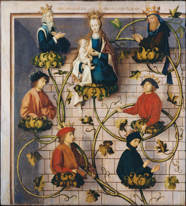 High Altar of the Dominican Church in Frankfurt:
Tree of Jesse van Hans Holbein d. Ä.