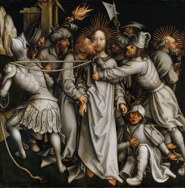 Sog. Graue Passion:Gefangennahme Christi. van Hans Holbein (de oude)