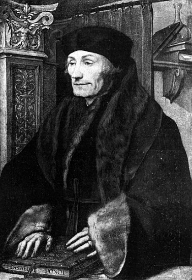 Portrait of Erasmus van Hans Holbein d.J.