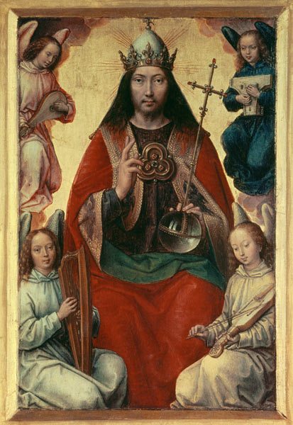 Heaven (From the Triptych of Earthly Vanity and Divine Salvation) van Hans Memling
