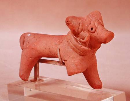 Figure of an animal, from Mohenjo-Daro, Idus Valley, Pakistan van Harappan
