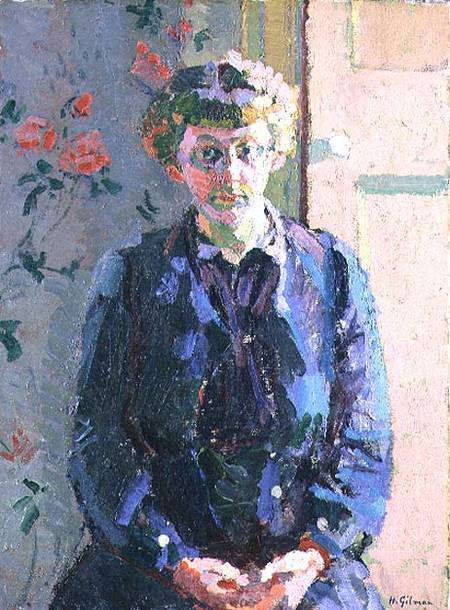 Portrait of Sylvia Gosse (1881-1968) van Harold Gilman