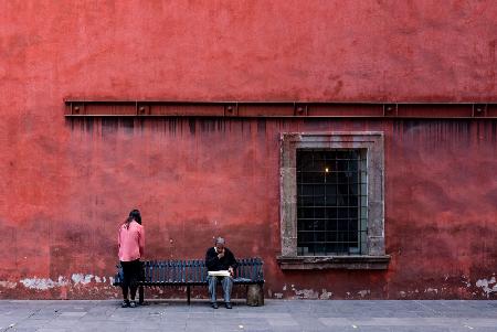 On the bench