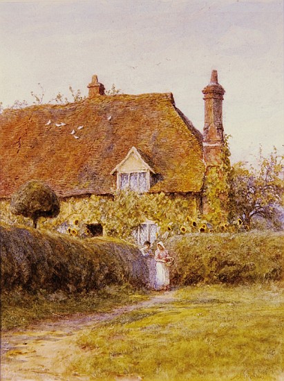 Sunflower Cottage van Helen Allingham