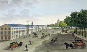 View of the New Gallery of the Museum of Natural History at Jardin des Plantes in Paris, engraved by