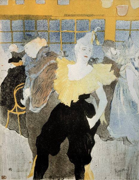 Clownesse Cha-u-kao van Henri de Toulouse-Lautrec