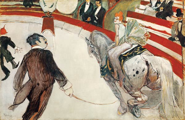 Die Zirkusreiterin im Zirkus Fernando. van Henri de Toulouse-Lautrec