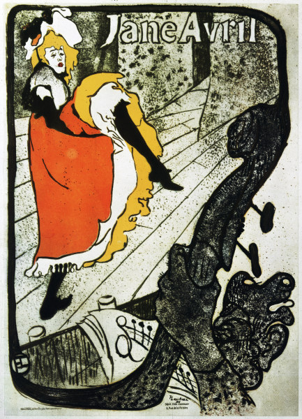 Jane Avril Poster van Henri de Toulouse-Lautrec