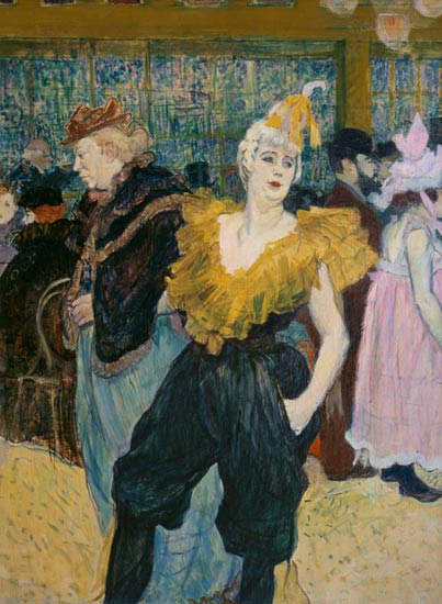 La Clownesse Cha-U-Ka-O im Moulin Rouge van Henri de Toulouse-Lautrec