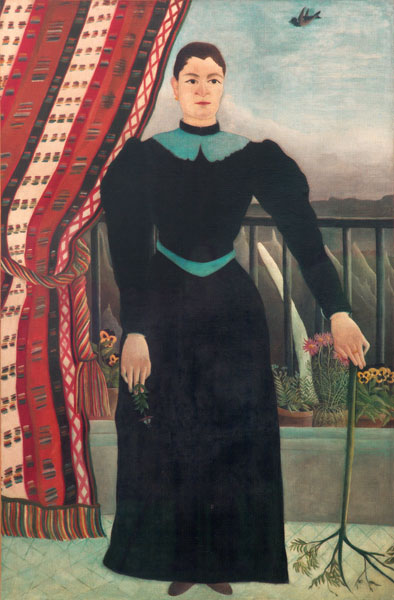 Portrait of a woman van Henri Julien-Félix Rousseau