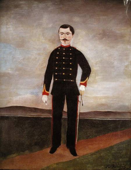 Marshal des Logis Frumence-Biche of the 35th Artillery van Henri Julien-Félix Rousseau