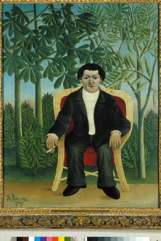 Portrait von Joseph Brummer van Henri Julien-Félix Rousseau