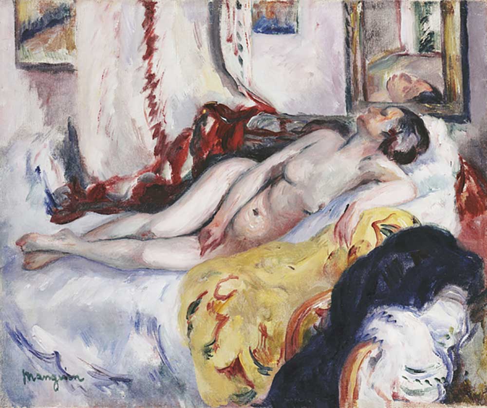 Nude Sleeping; Nu Dormant, 1917 van Henri Manguin