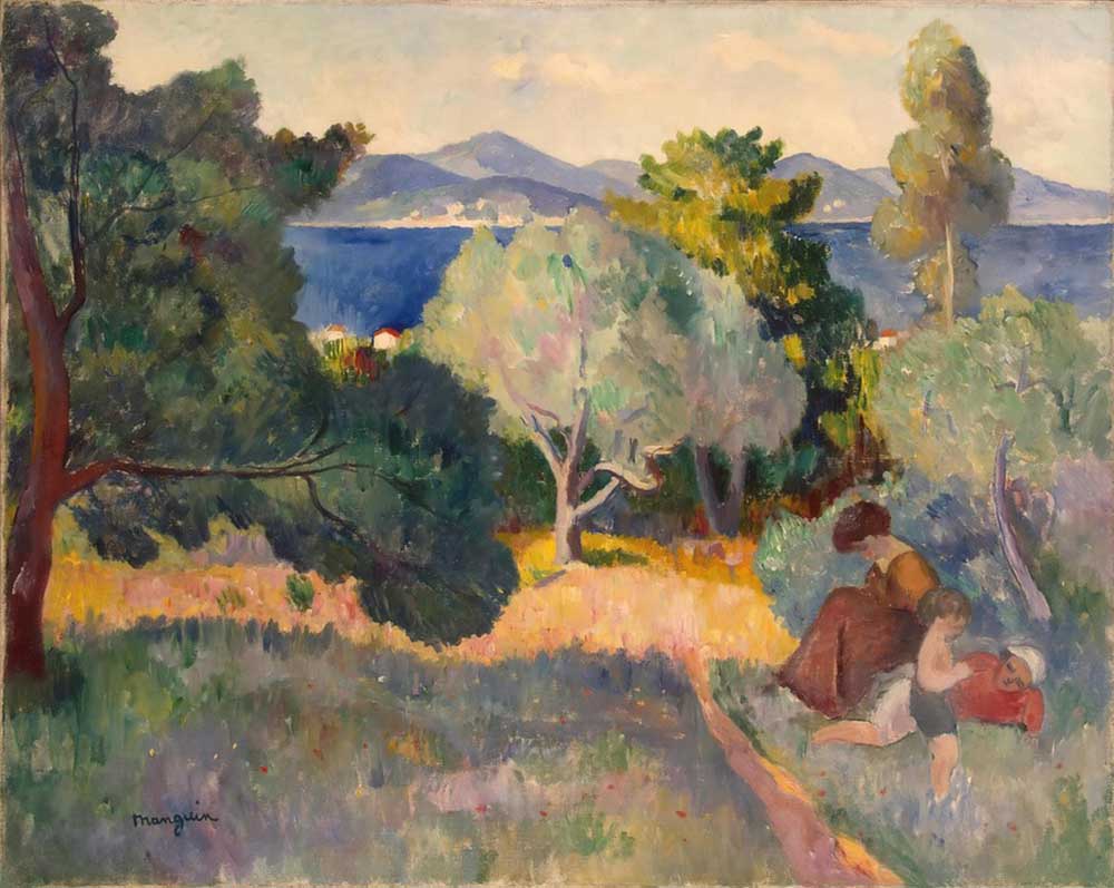 Walk in St. Tropez van Henri Manguin