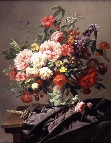 Peonies, Poppies and Roses van Henri Robbe