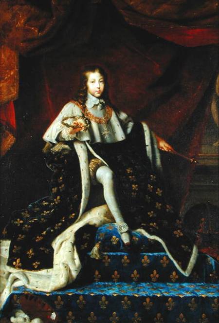 Portrait of Louis XIV (1638-1715) aged 10 van Henri Testelin