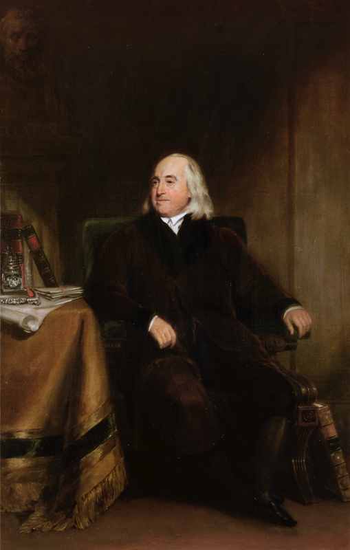 Jeremy Bentham, c.1829 (oil on canvas) van Henry William Pickersgill