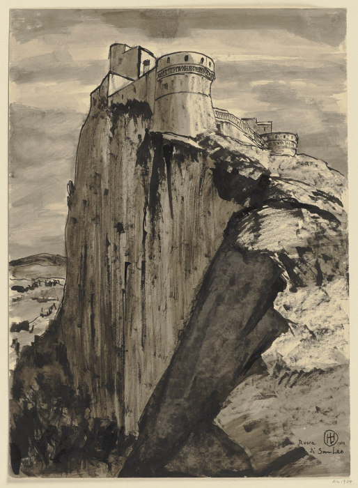 Rocca di San Leo van Hermann Lismann