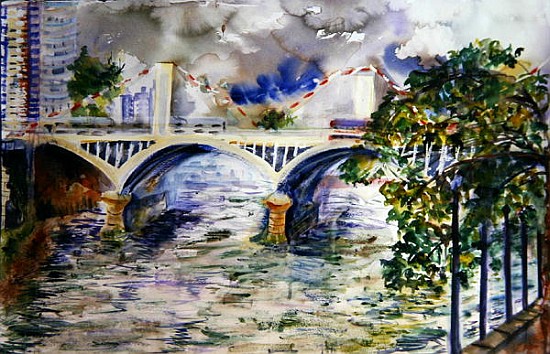 Grosvenor Bridge, 2006 (w/c on paper)  van Hilary  Rosen