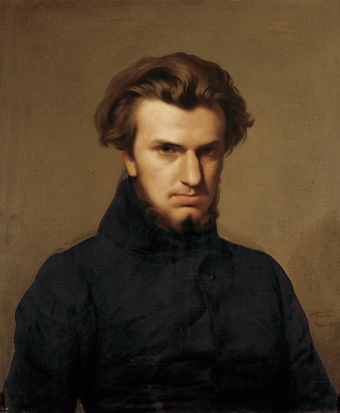 Portrait of Ambroise Thomas (1811-96) 1834 van Hippolyte Flandrin