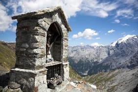 Bildstock mit Bergblick