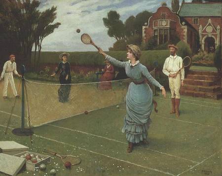 Tennis Players van Horace Henry Cauty