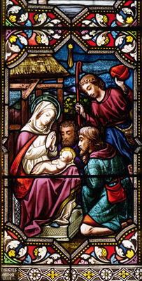 The Adoration of the Shepherds, 1865 (stained glass)