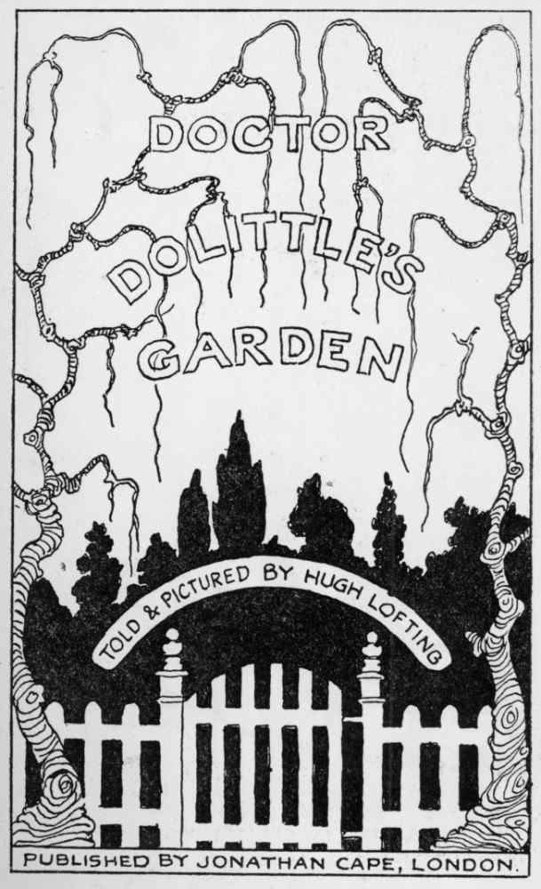Title Page from Doctor Dolittles Garden, by Hugh Lofting van Hugh Lofting