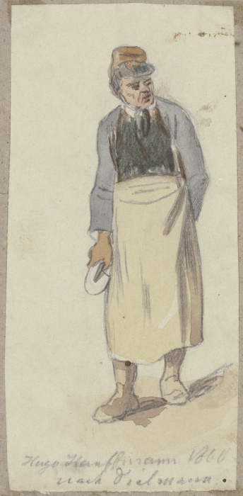 Man with apron van Hugo Kauffmann