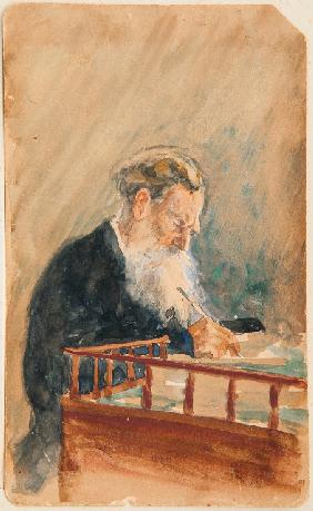 Portrait of the author Leo N. Tolstoy (1828-1910)