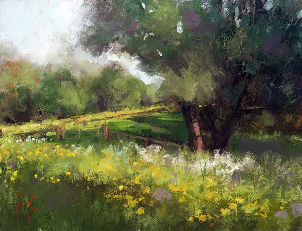 Flowering Meadows van Georg Ireland
