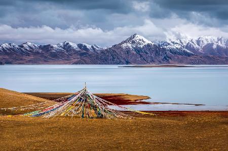 Distant Snowy Mountains