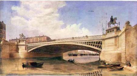 Design for Carlisle Bridge, now O'Connell Bridge, Dublin, attributed to the office of Messrs Turner van Irish School