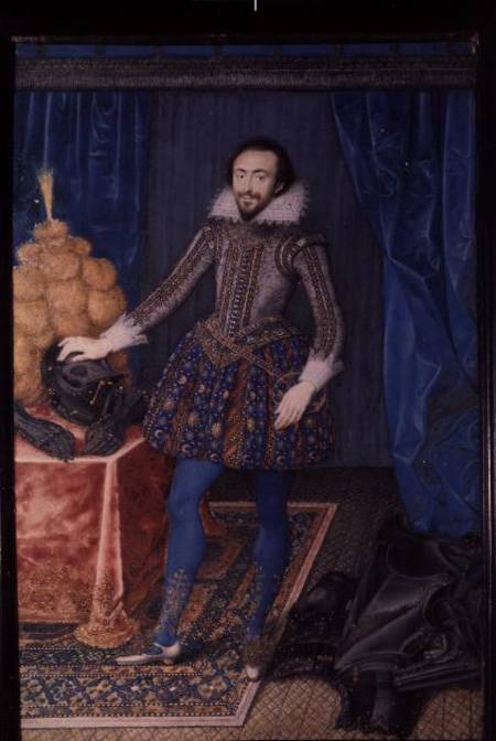 Portrait of Richard Sackville, 3rd Earl of Dorset (1589-1624) van Isaac Oliver
