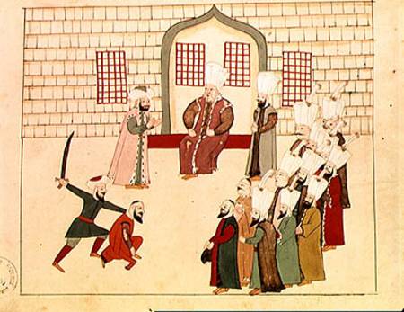 Ms 1671 A vizier watching an execution van Islamic School