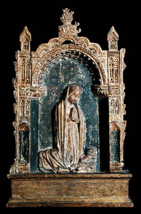 Madonna and Child within a Tabernacle van Scuola pittorica italiana