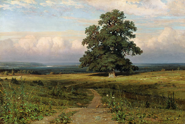 Shishkin / On barren heathland / 1883 van Iwan Iwanowitsch Schischkin