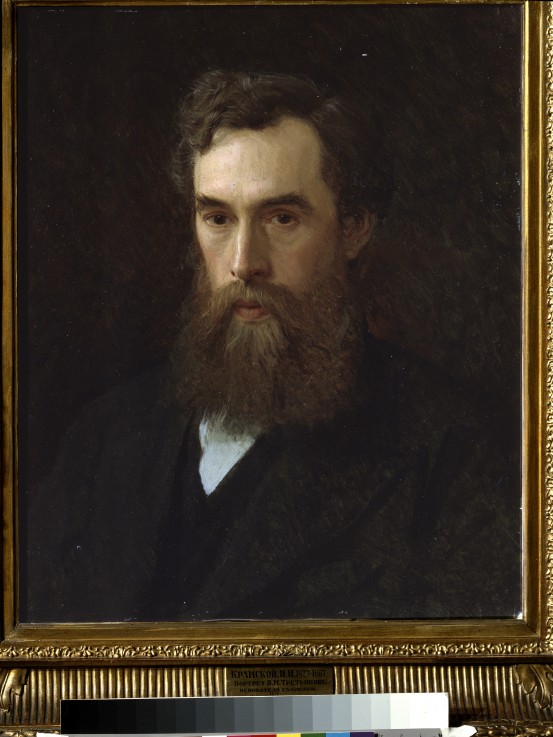 Portrait of the collector, patron and founder of the gallery Pavel Tretyakov (1832-1898) van Iwan Nikolajewitsch Kramskoi