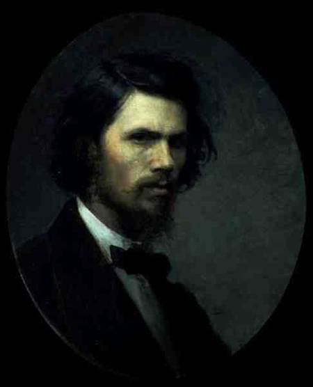 Self Portrait van Iwan Nikolajewitsch Kramskoi