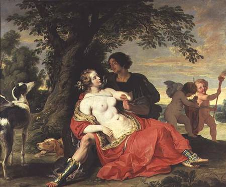Venus and Adonis van J. Janssens