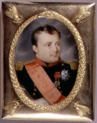 Portrait Miniature of Napoleon Bonaparte (1769-1821) 1815 (w/c on ivory) van J. Parent