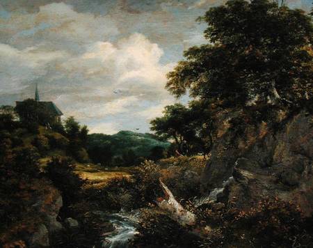 The Church on the Hill van Jacob Isaacksz van Ruisdael