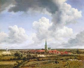 Zicht op ootmarsum  - Jacob van  Ruisdael