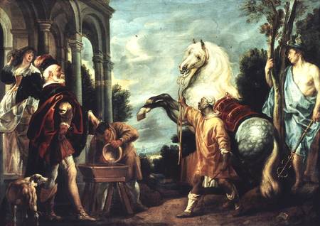 The Gaze of the Man Making the Horse Rear, from a poem by Plutarch van Jacob Jordaens