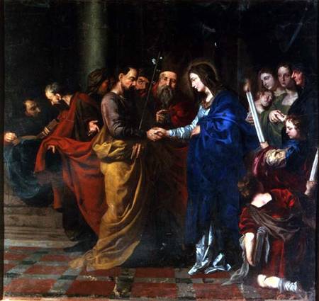 The Marriage of the Virgin van Jacob Jordaens